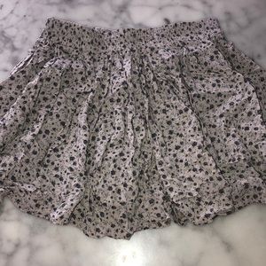 Brandy Melville Floral Mini Skirt